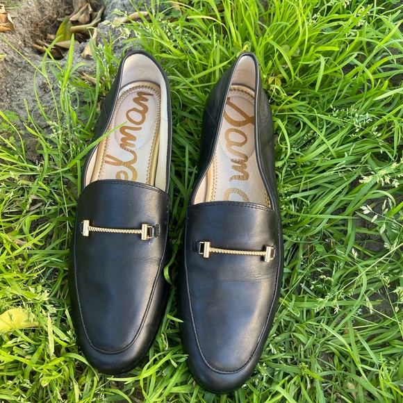 - Sam Edelman Loraine Black Leather Loafers Size 7 womens - Picture 5 of 9